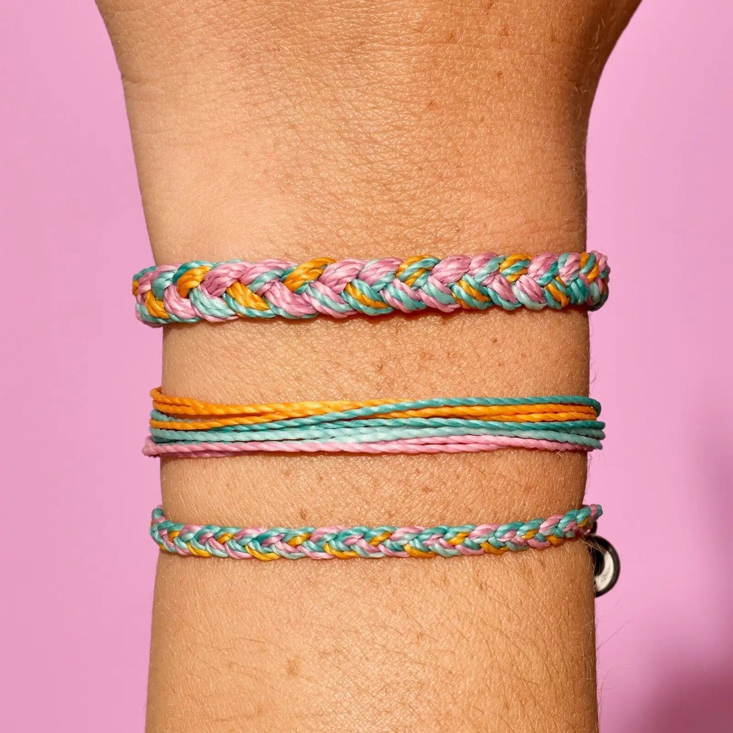 Canary Multi Braided Bracelet