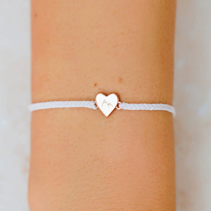 Engravable Heart Charm Bracelet