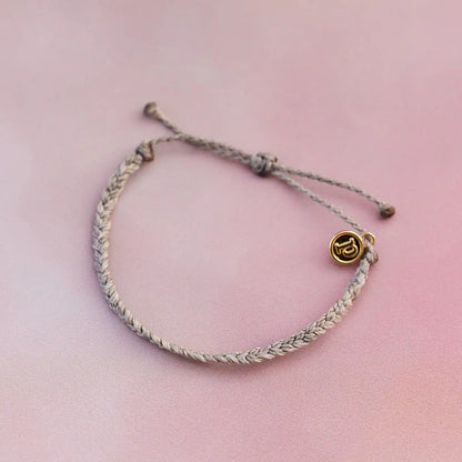 Light Grey Mini Braided Bracelet