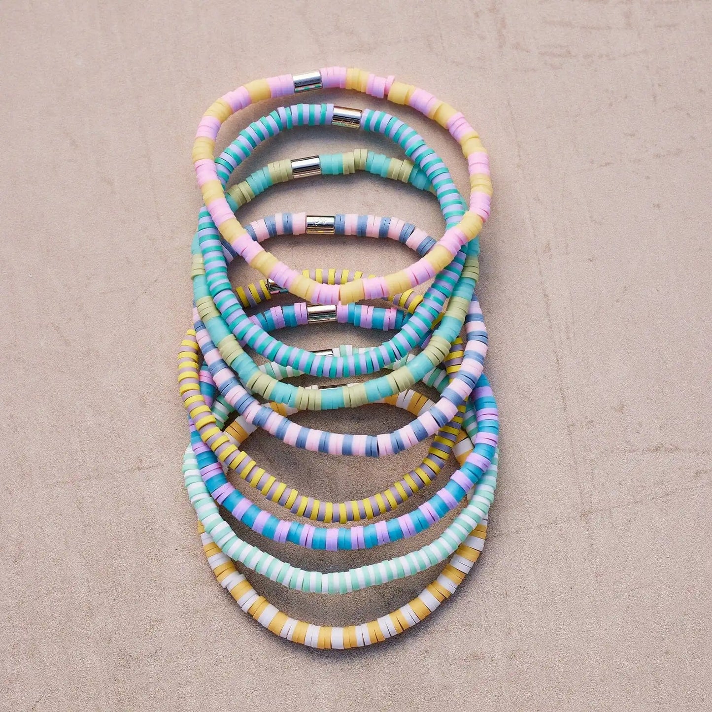 Vacation Vibes Bright Stretch Bracelet Set of 8