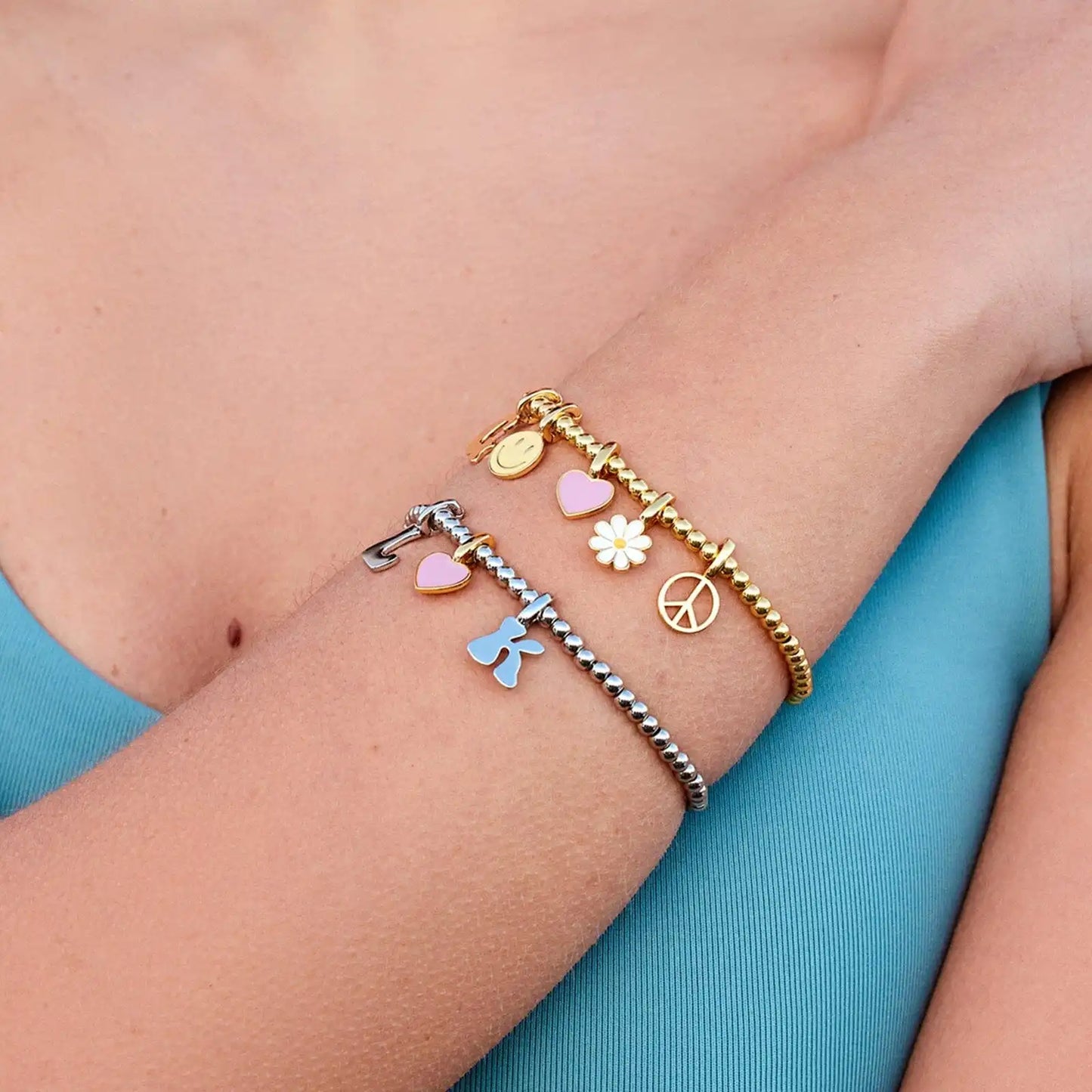 Harper Round Bead Stretch Bracelet
