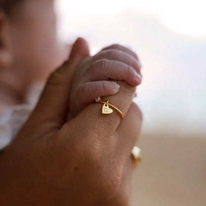 Demi-Fine Engravable Heart Ring