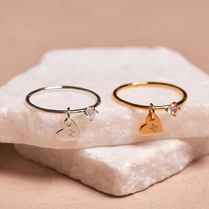 Demi-Fine Engravable Heart Ring