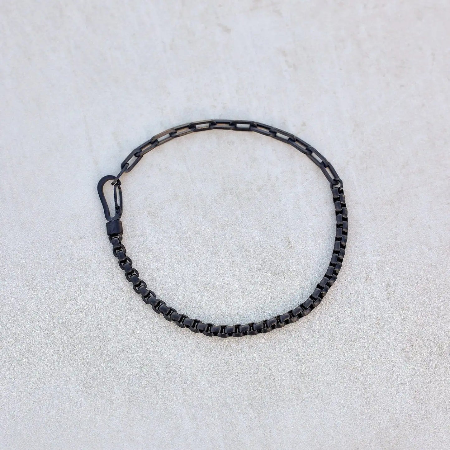 Men's Carabiner Clasp Chain Bracelet