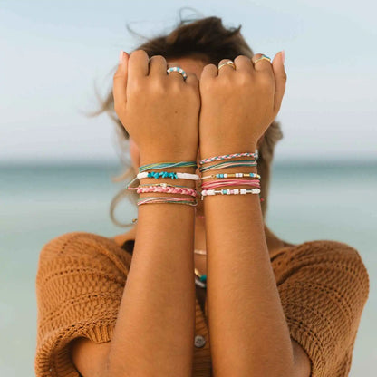Undertow Enamel Bead Charm Bracelet