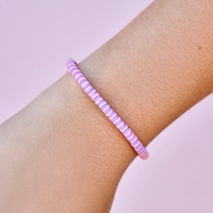 Violet Sunrise Seascape Stretch Bracelet