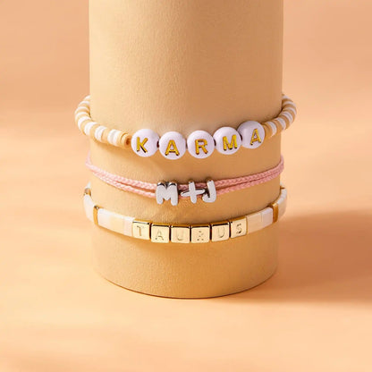 Bubble Letter Bracelet