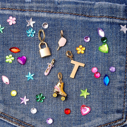 Harper Slanted Statement Alphabet Charm