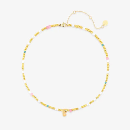 Initial Pearl & Seed Bead Choker