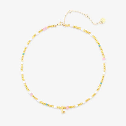 Initial Pearl & Seed Bead Choker