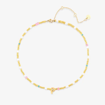 Initial Pearl & Seed Bead Choker