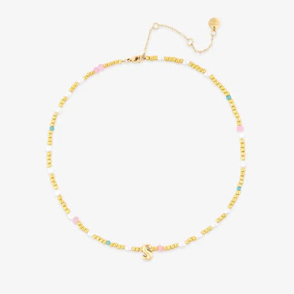 Initial Pearl & Seed Bead Choker