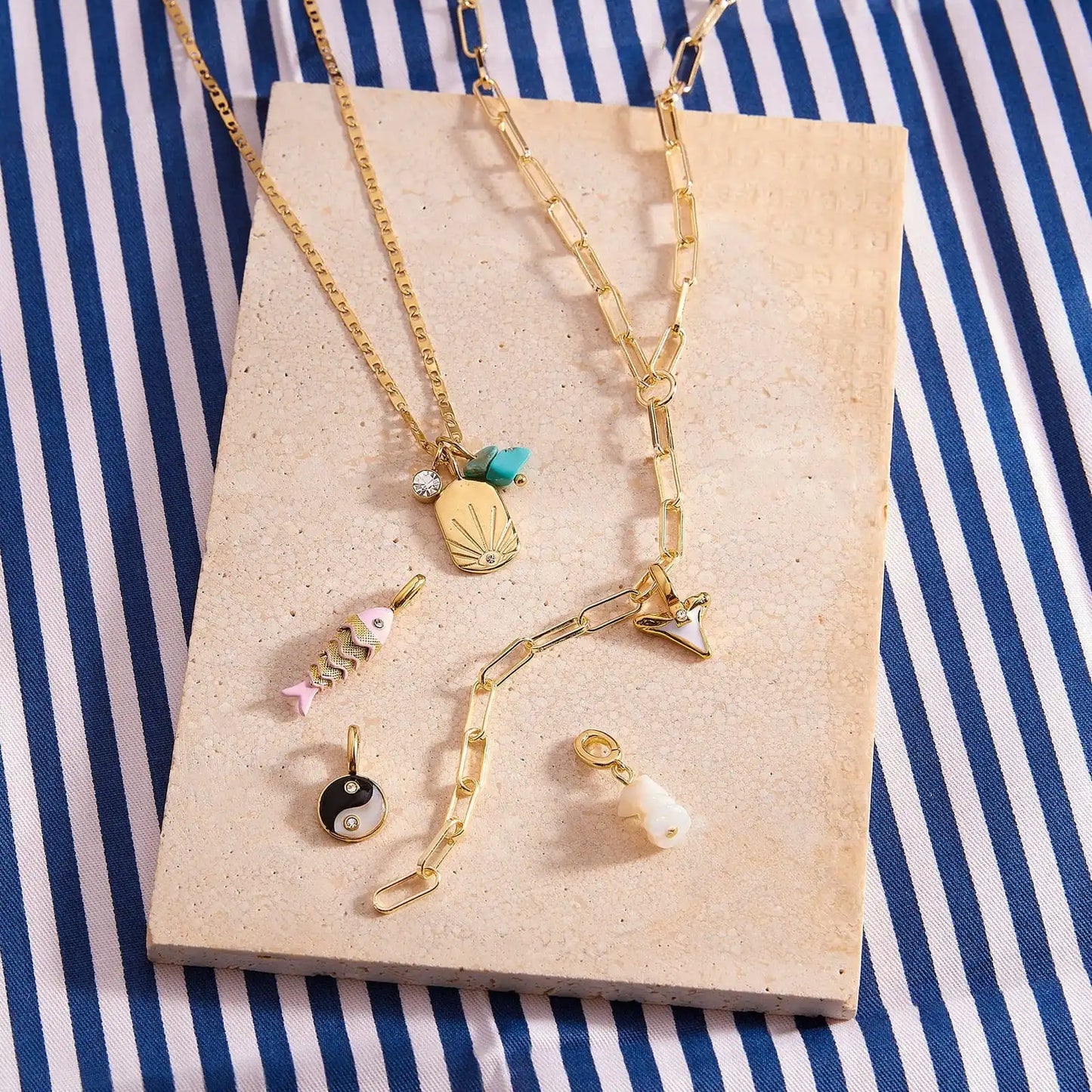 Harper Gemstone Chip Charm