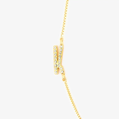 Pavé Initial Box Chain Choker