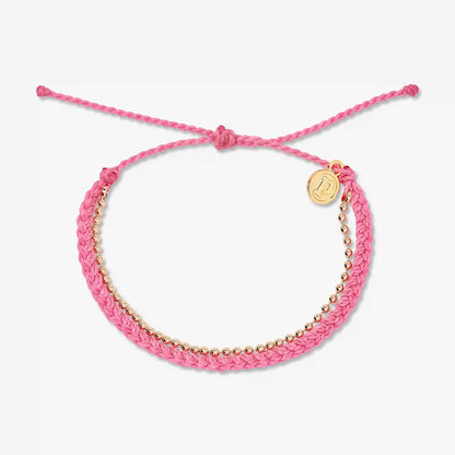 Petite Braid And Bead Bracelet