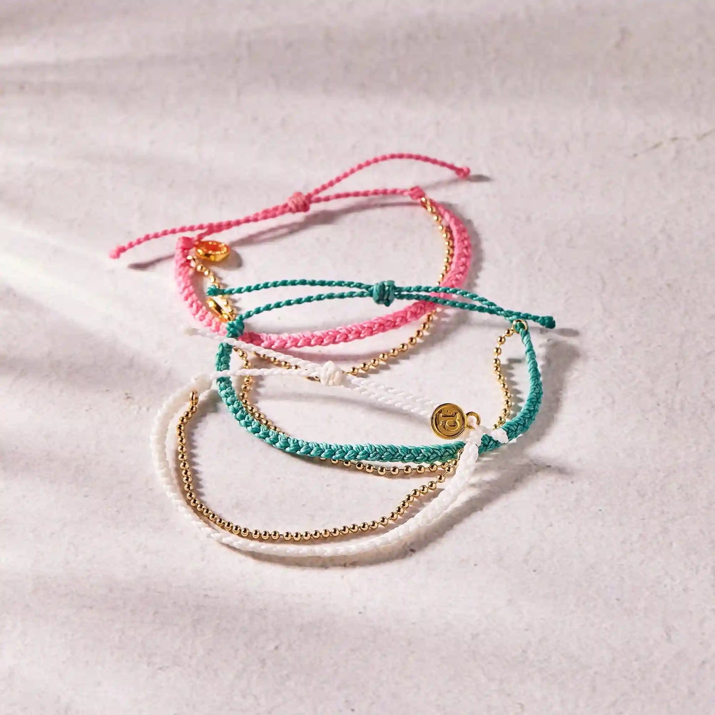 Petite Braid And Bead Bracelet