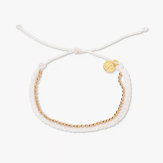 Petite Braid And Bead Bracelet