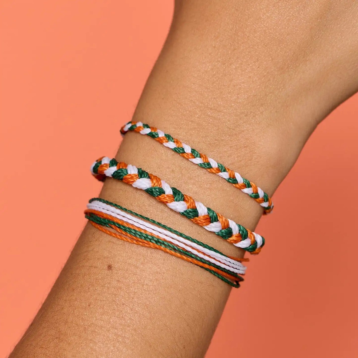 Green, Orange & White Collection